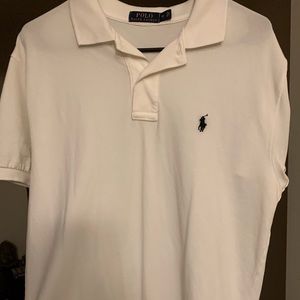 White short sleeve polo